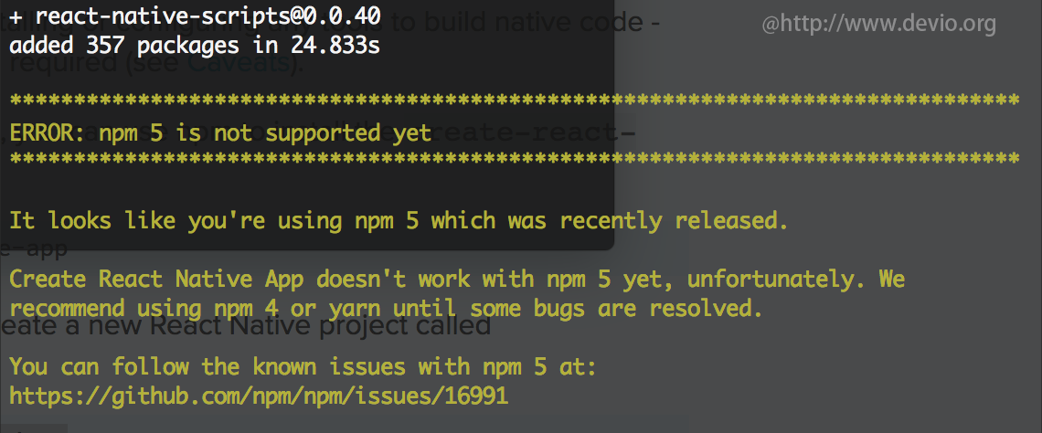 error-npm5-is-not-support-yet
